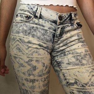 Print skinny jeans